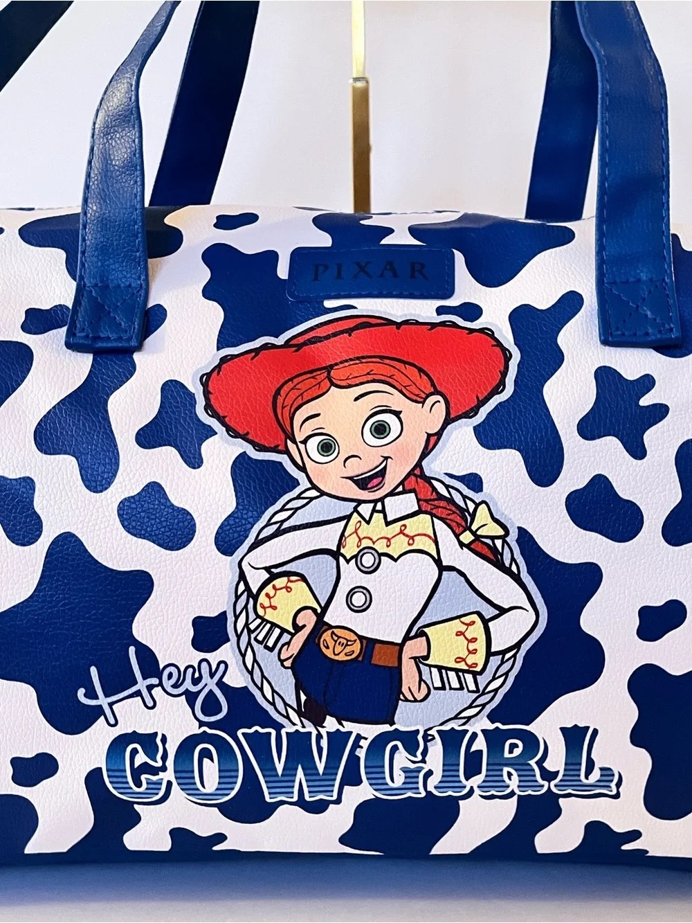 Toy Story Jessie Disney Bound Cow Print Duffel Bag Travel Tote